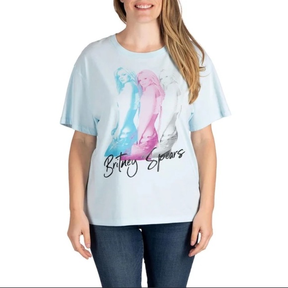 Britney Spears Short Sleeve Band Tee - Picture 1 of 5